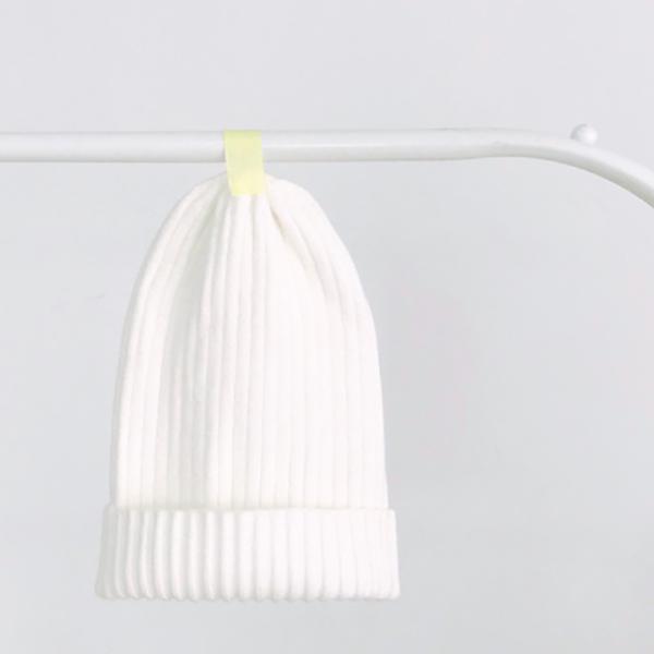 Autumn Winter Custom Logo Baby Beanie Hat Rib Fashion Fitted Knitting Baby Hat