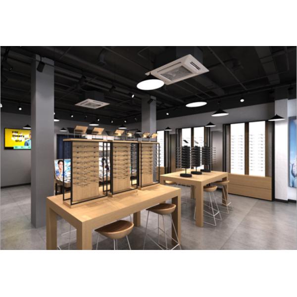 Wooden Eyeglasses Display Shelf Sunglasses Showcase Brand Glasses Shop Design