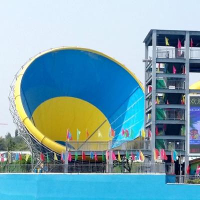 Big Fiberglass Tornado Water Slide For Adults , 14.6m Platform Height
