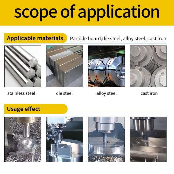 Cnc Machining 4 Flutes End Mill AlTiN Mold  End Mill Bits For Steel