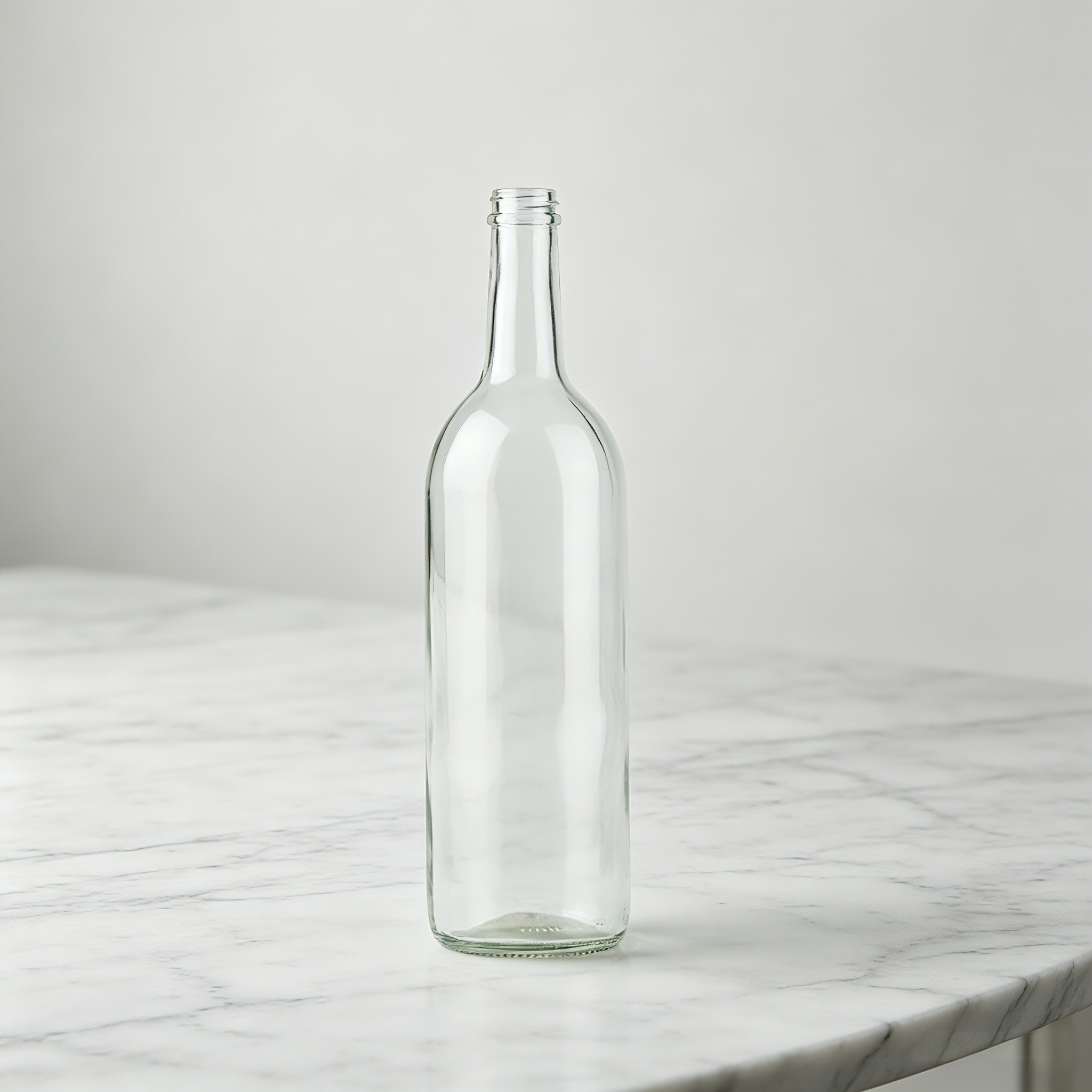 750ml Eco Efficient Bordeaux Clear Wine Bottles Bulk Screw Cap For Table Wine 440g S750S