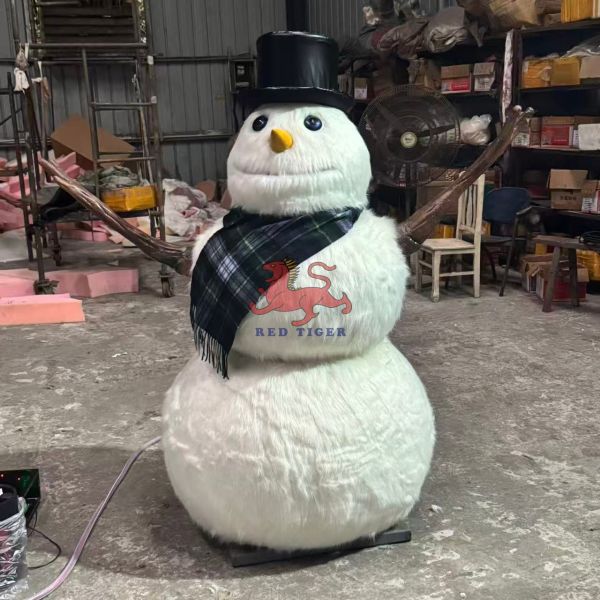 Amusement Park Animatronic Christmas Singing Cartoon Snowman for Sale