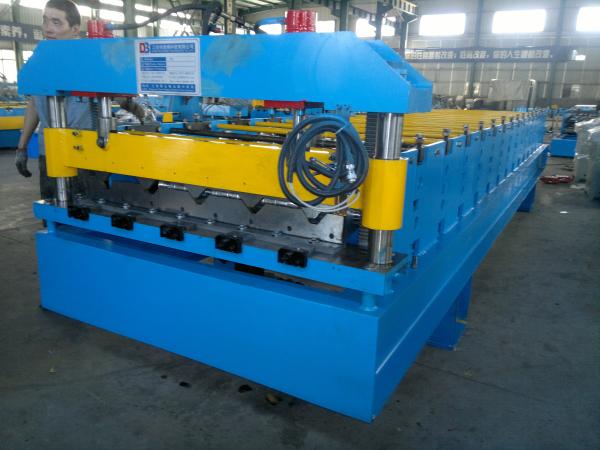 Economical Roof Panel Roll Forming Machine With PLC Control System For Wall And Roof Construction