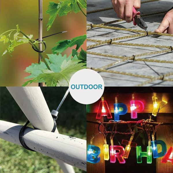 Custom Colour Cable Ties Practical Anti Slip For Christmas Tree