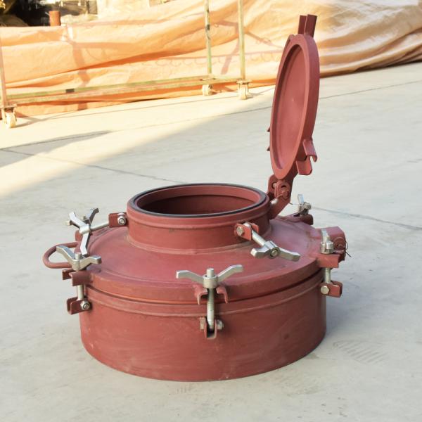 Facile d'ouverture Couverture de conduit à ouverture rapide pour camions-citernes en acier au carbone DN450 Moyen de transport 98% d'acide sulfurique concentré