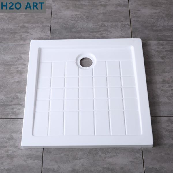 Square Acrylic Shower Tray for Glass Cabinet Fast Installation in Europe Acrylic Base