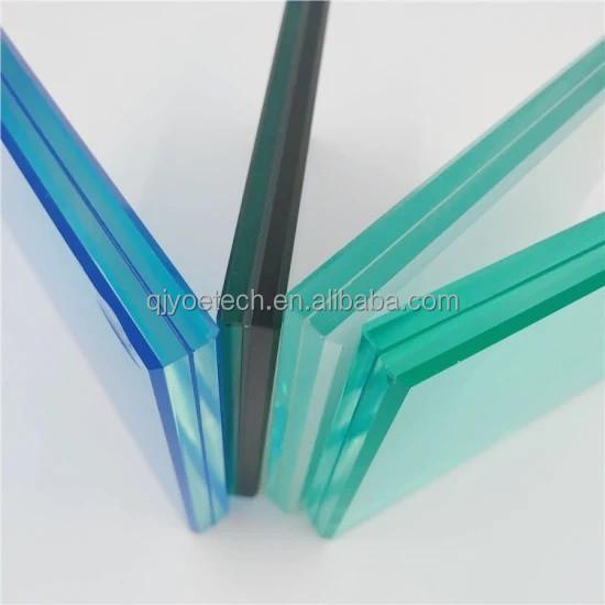 Ford Blue PVB Colored Laminated Safety Glass for Industrial in Building Construction