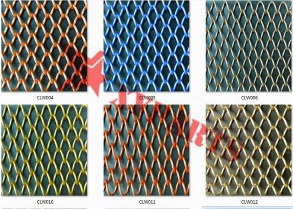 Cortina colorida da corrente do metal para a decoração interior do prédio de escritórios