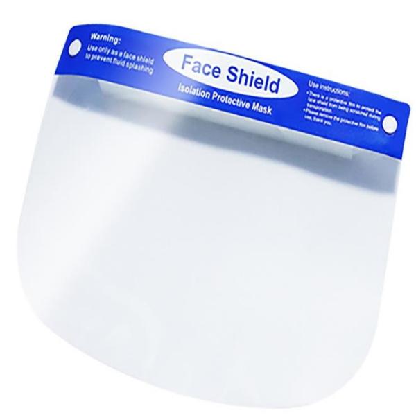 Anti Wear Antibacterial Full Face Shield Thickness 0.2mm Transmittance 95%