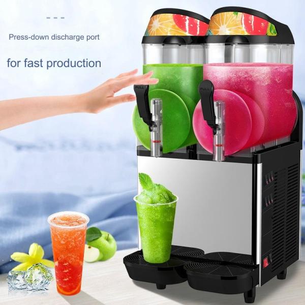 74 KG Double Cylinder Smoothie Slush Soft Ice Cream Machine Enhance Your Hotel's Menu