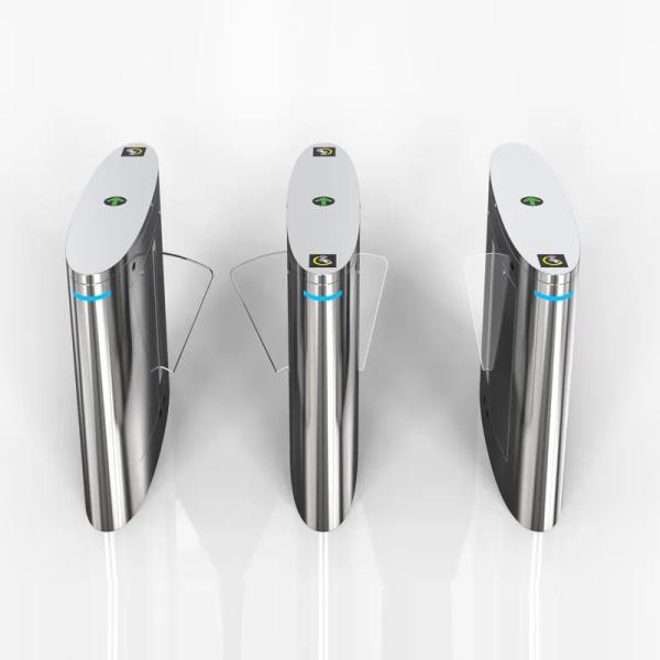 Barreira de aço inoxidável AC220V 50HZ da aleta do torniquete do controle de acesso de 304 categorias