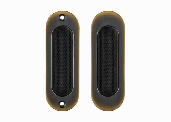 Modern Stripy Sliding Door Bathroom Handle Lock Set Keyless Push Pull Hidden Handle