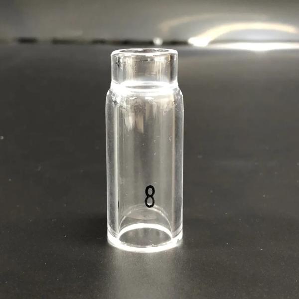 UPPERWELD 10NQ46-8 Bico de vidro transparente Tig Diâmetro de tocha de soldagem 12,5 mm Tig Acessórios