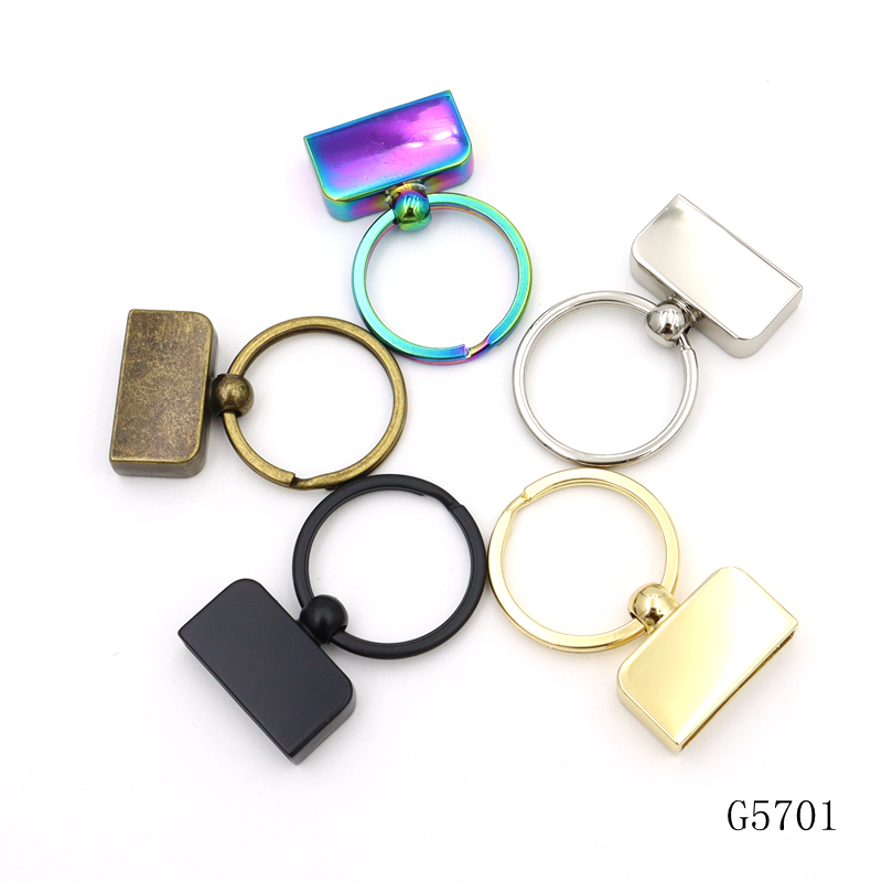 25mm Metal Bag Accessories Black Silver Gold Fob Keychain Hardware