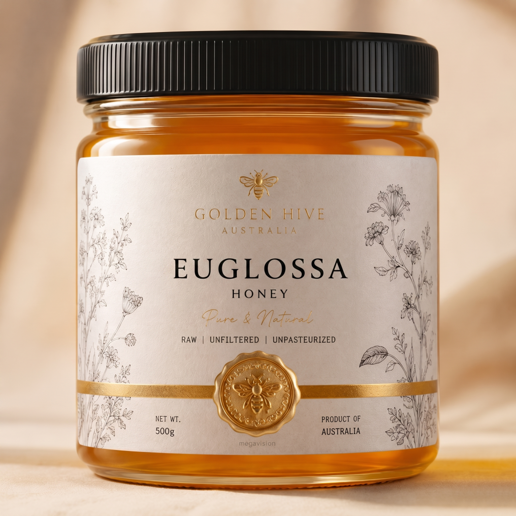 Custom Printing Honey Glass Jars Label Non Residue Sticker Die Cut Label Adhesive Waterproof logo Bottle Jar Food Labels