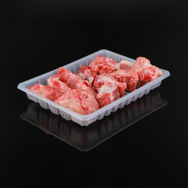 Transparent Disposable Frozen Food Packaging Trays For Chicken Meat Beef