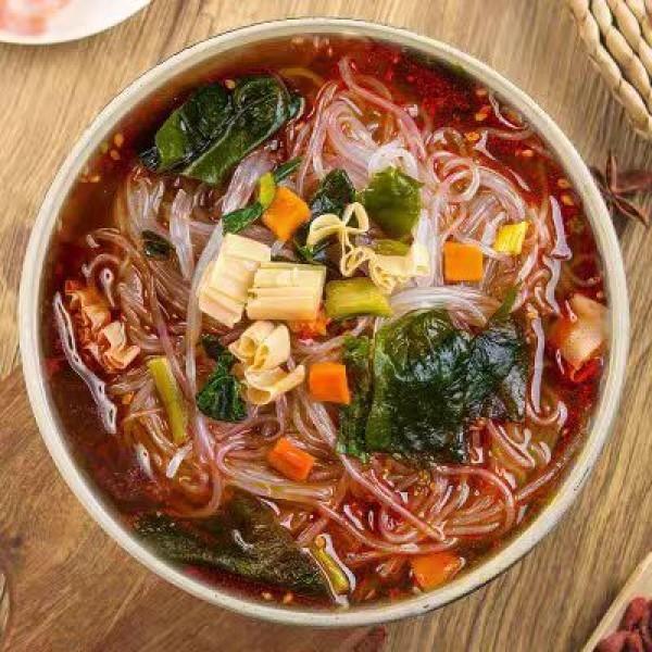 Cristalino y suave fideos instantáneos de vermicelli poderosos y deliciosos