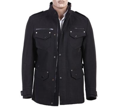Ningún de moda y moda de lujo de encargo, casuales, talla 48, capas de lana negras de los botones para los hombres