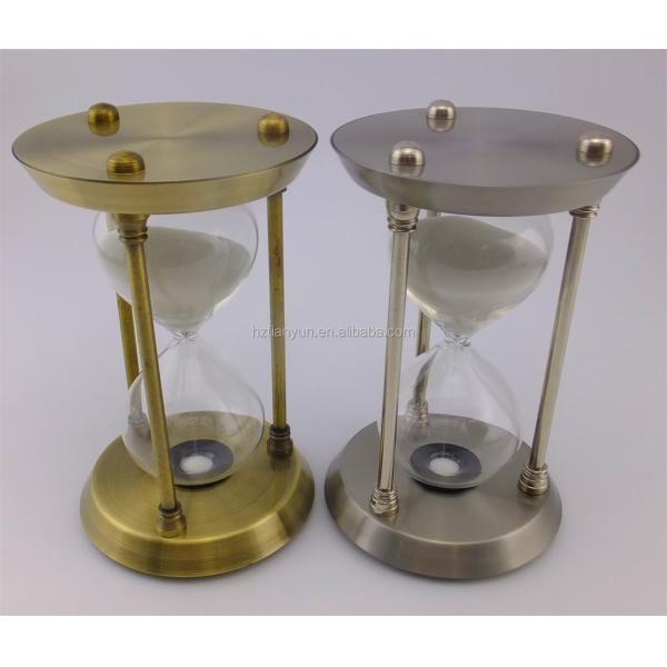 Античные медные часы 3min 5min 30min таймера песка металла для подарка