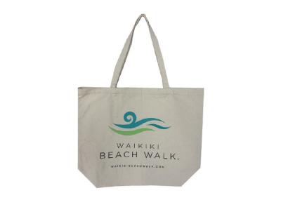 Durable Printed Canvas Shopping Bags 12Oz Plain Canvas Tote Bags