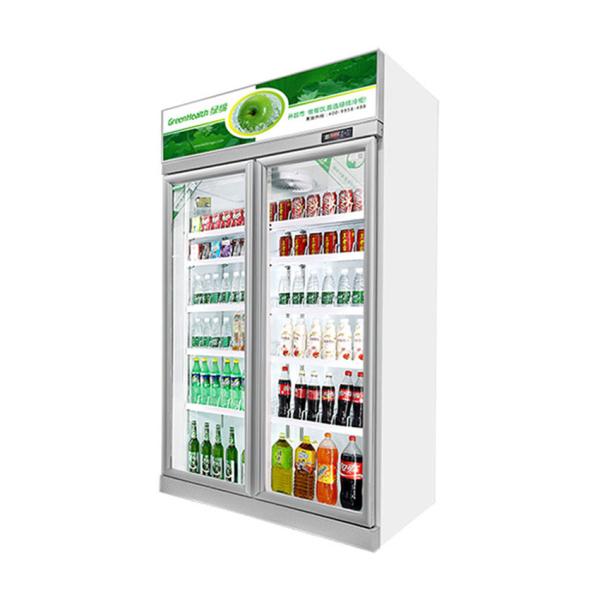 Commercial Double Door Economy Refrigerated Beverage Display Freezer