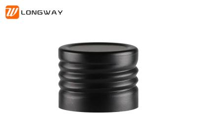 R24 Black Aluminum Bottle Caps For Acceptable Size Plastic Or Glass Bottle