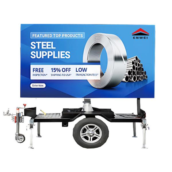 High-Definition Display Electric LED Screen Display Trailer for Concert