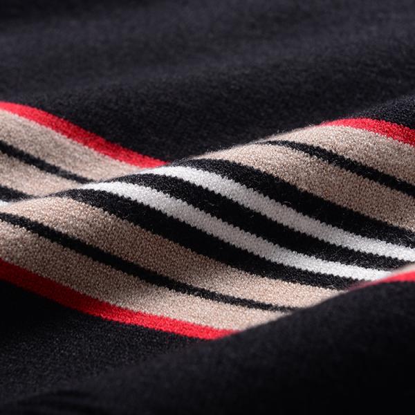 Flat Knitted Mens Warm Winter Sweaters , Round Collar Pullover Sweaters For Men