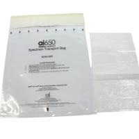 Coutume en plastique à obturation automatique médicale de sac de spécimen de Biohazard de transport transparente