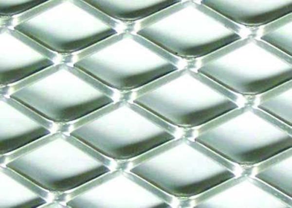 5 X 5mm Stainless Flattened Expanded Sheet , Stamping Stainless Steel Expanded Metal Grating