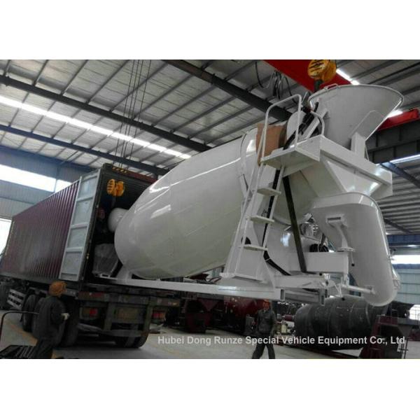 Compact Custom Truck Bodies 6 - 8m3 Concrete Mixer Truck Body With Italy Mixing Pump