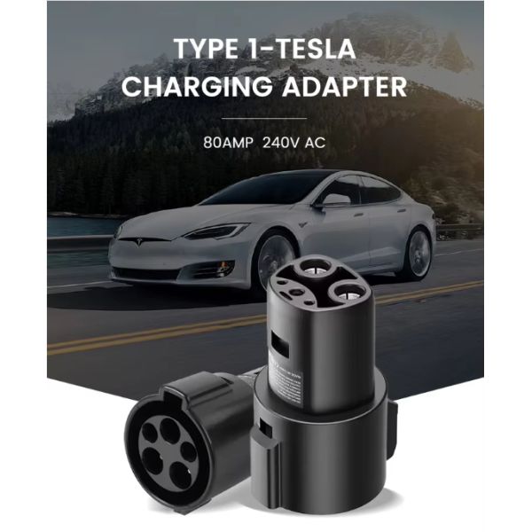 EV Charger Adapter plug and play design compatible with Tesla 3 S X Y Level 1 and 2 charging stations no hassle setup
