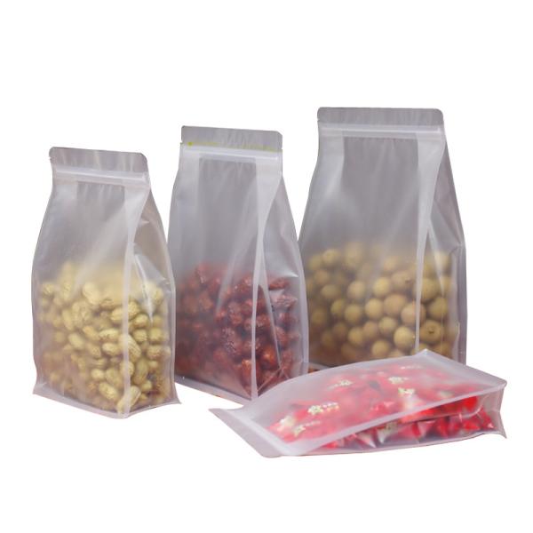 Plastic Matte Clear 550g Zip Lock Packaging Bags