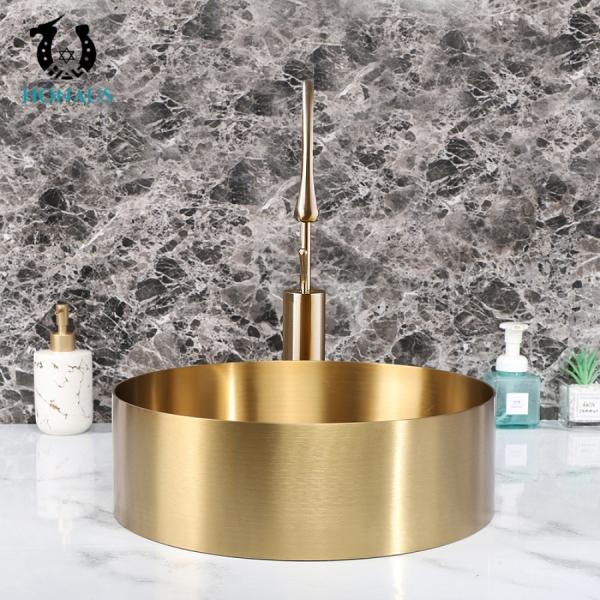 Hotel Multiple Colors SUS304 Above Counter Wash Basin 400mm Countertop Basin