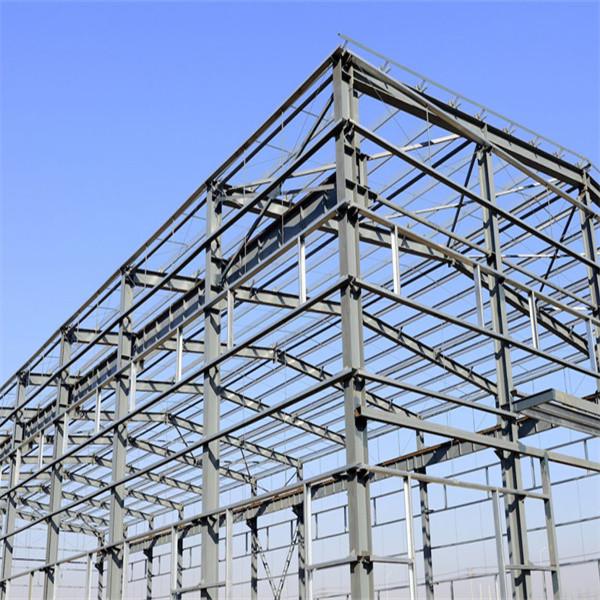 High Performance Metal Warehouse With Slope Roof And Hot Rolled H Section Steel Beams