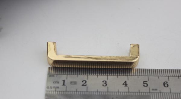 Handbag accessory hanging brush anti brass color zinc alloy 38 mm metal arch bridge for sales