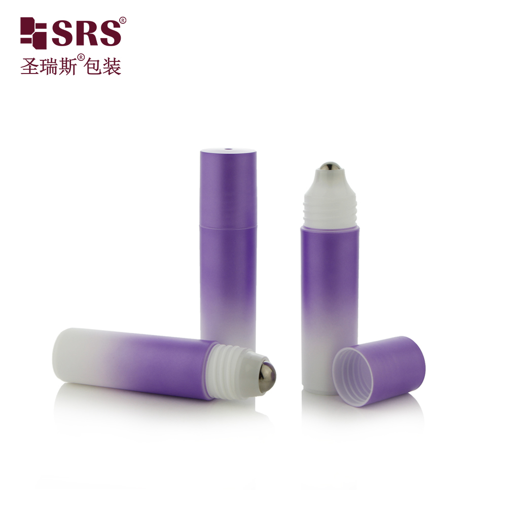 Custom Printed 18ml Round Plastic Roll‑on Bottle For Body Oil,Perfume,Deodorant
