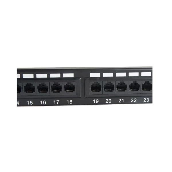 24 порта Cat5e-Cat7 Rack Mountable Ethernet Patch Panel с управлением кабелями