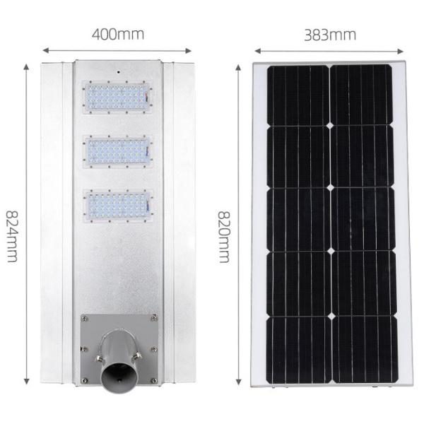 Automatically Switch On/Of LED Solar Street Lights with 2000 Times Charge/Discharge Cycle