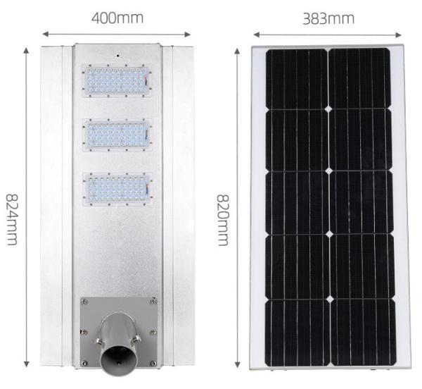 Easy to Install LED Solar Street Lighting with 3000K-6000K CCT, 140LM/W, 2835 LED Chip
