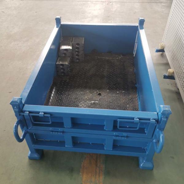 OEM Size Heavy Duty Metal Pallet Box Foldable Design For Industrial Storage