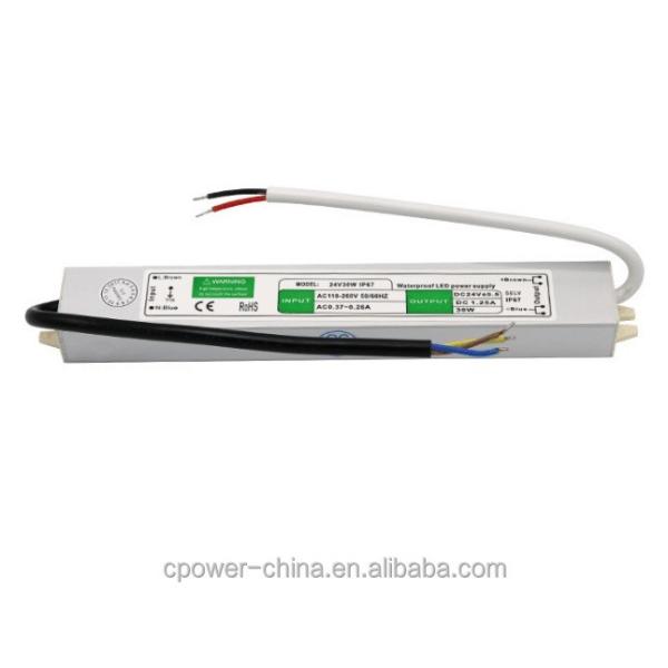 30W DC 24V 12V LED White Strip Driver Transformer Module IP67 Waterproof Power Supply Adapter