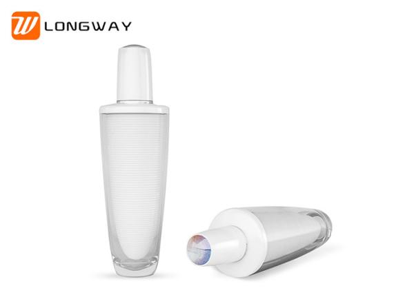 Emulsion Packaging Plastic Cosmetic Bottles Round Shape 100g Recycled