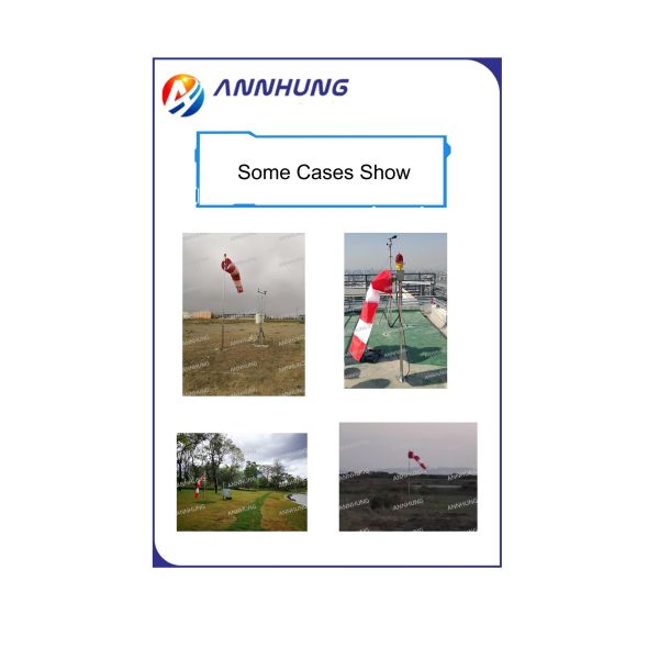 Stainless Steel IP66 Waterproof Helipad Windcone with 360° Beam Angle Aviation Obstruction Light Solar Power System