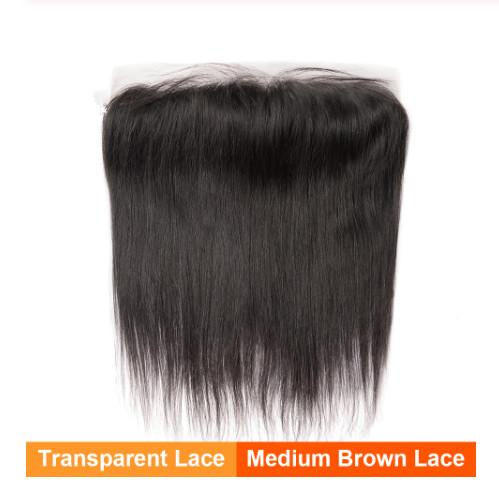 13 X 4 Transparent Lace 100% Brazilian Virgin Hair Extensions For Young Girl