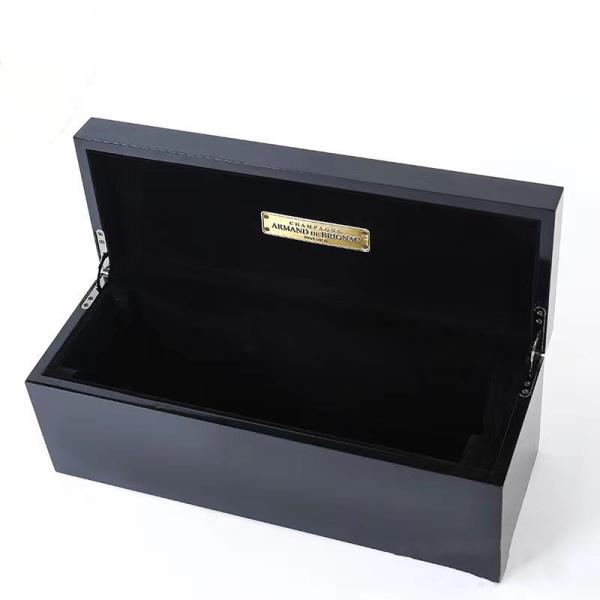 Wooden Custom Wine Gift Boxes Wine Box Holder With Laser Logo