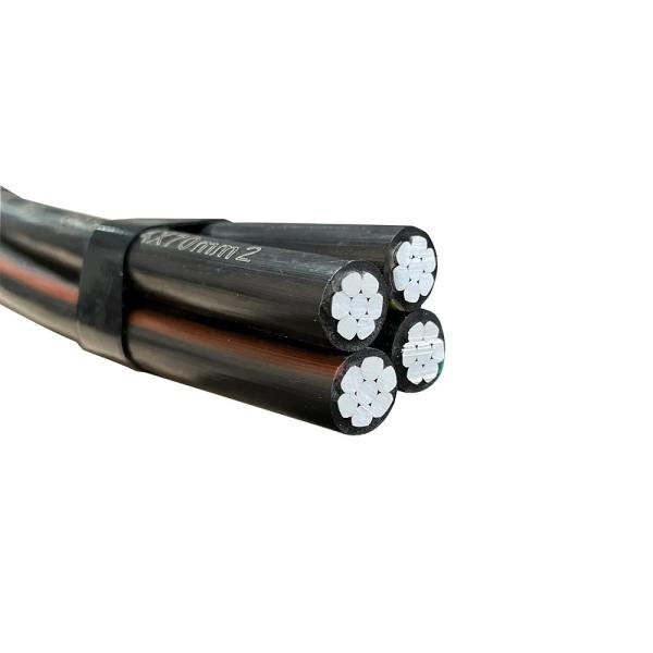 Overhead Twisted Aluminum Aerial ABC Cable Aerial Bundled Electrical Cable