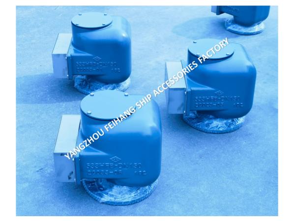 Cabeza de ventilación marina de hierro fundido nodular modelo 533HFB-150A Gris medio para el tanque de lastre Tipo de flotador