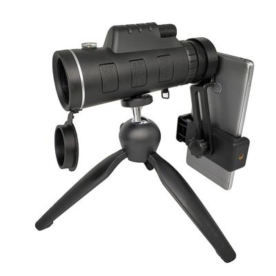 Preto posto super preto do telescópio do monocular 40x60 com compasso/tripé
