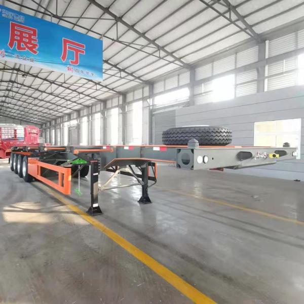 ABS Anti-lock Braking System Container Transport Skeleton / Skeletal Chassis Semi Trailer